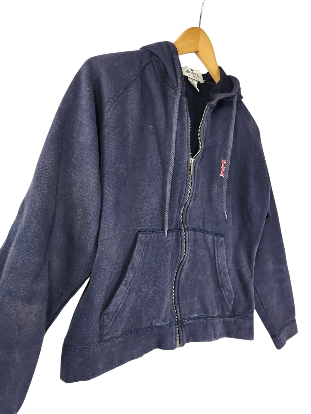 Antigua Boston Red Sox Women’s Small XS Full Zip Hoodie Faded Navy MLB Baseball - Picture 5 of 13